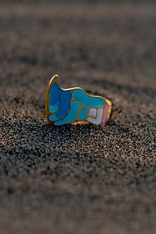 Gold Plated Ocean Ring