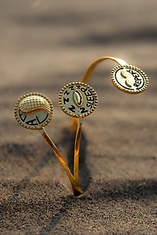 Gold Plated Eat Sleep Repeat Handcuff
