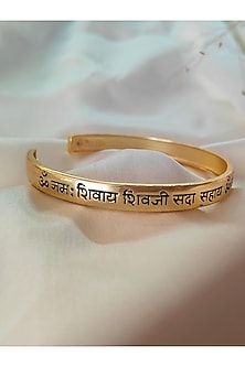 Gold Plated Guruji Mantra Kada