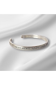 Silver Vakratunda Mahakaya Kada In Sterling Silver