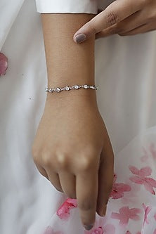 Gold Plated Stone & Pearl Bracelet