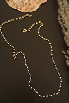 Gold Plated Pearl Necklace