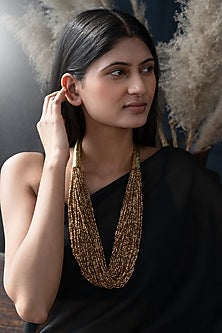 Brown Beaded Necklace