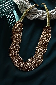 Brown Beaded Necklace