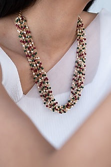 Multi-Colored Beaded Necklace