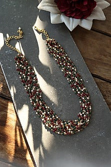 Multi-Colored Beaded Necklace