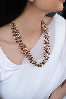 Multi-Colored Beaded Necklace