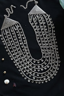 Oxidised Finish Layered Necklace