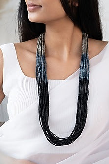 Black Beaded Necklace