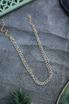 Gold Plated Pearl Layered Necklace