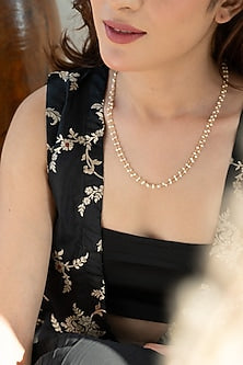 Gold Plated Pearl Necklace