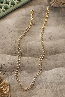 Gold Plated Pearl Necklace