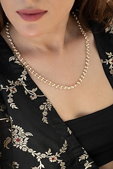 Gold Plated Pearl Necklace