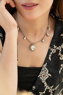 Gold Plated Kundan Polki Necklace