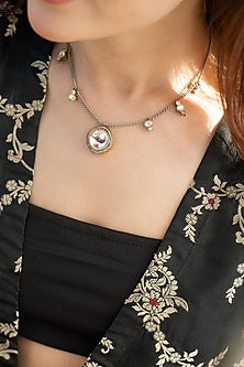 Gold Plated Kundan Polki Necklace