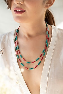 Gold Plated Natural Stone Necklace