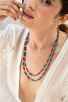 Gold Plated Natural Stone Necklace