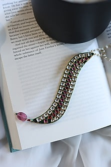 Gold Plated Kundan Stone & Pearl Necklace