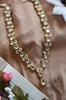 Gold Plated Kundan Polki Necklace