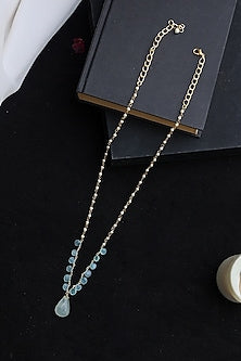 Gold Plated Natural Stone Necklace