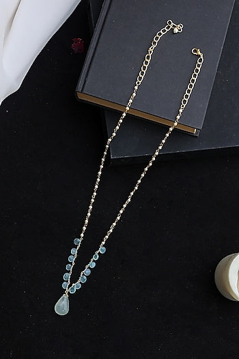 Gold Plated Natural Stone Necklace