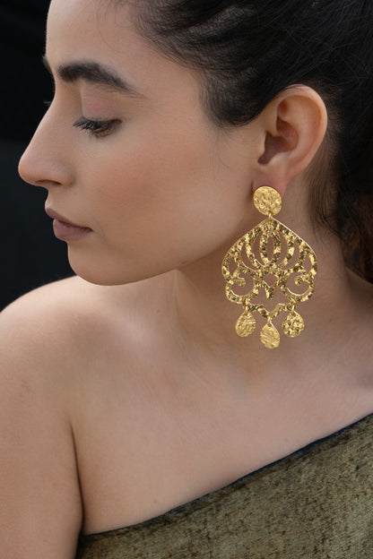 Gold Plated Dangler Earrings