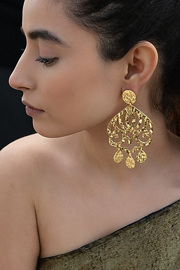 Gold Plated Dangler Earrings