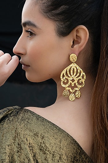 Gold Plated Dangler Earrings