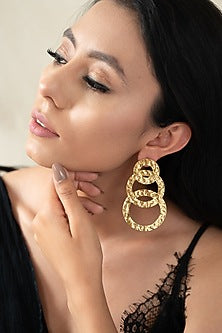 Gold Plated Dangler Earrings