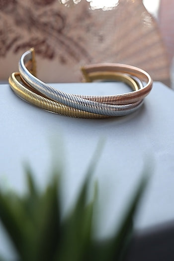 Two-Tone Finish Choker Necklace