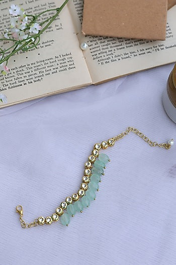 Gold Plated Natural Stone Bracelet