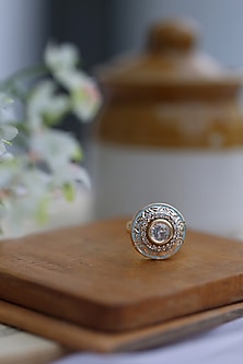 Gold Plated Meenakari Ring