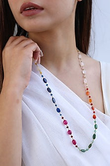 Gold Plated Natural Stone Necklace