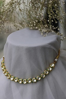 Gold Plated Kundan Choker Necklace