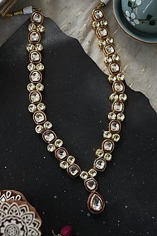 Gold Plated Kundan Polki Necklace