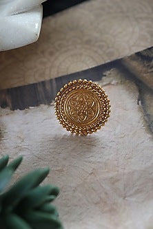 Gold Plated Temple Ring