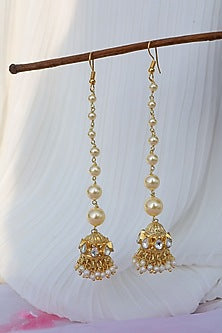 Gold Plated Jhumka Earrings