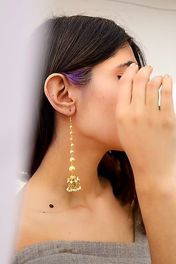 Gold Plated Jhumka Earrings