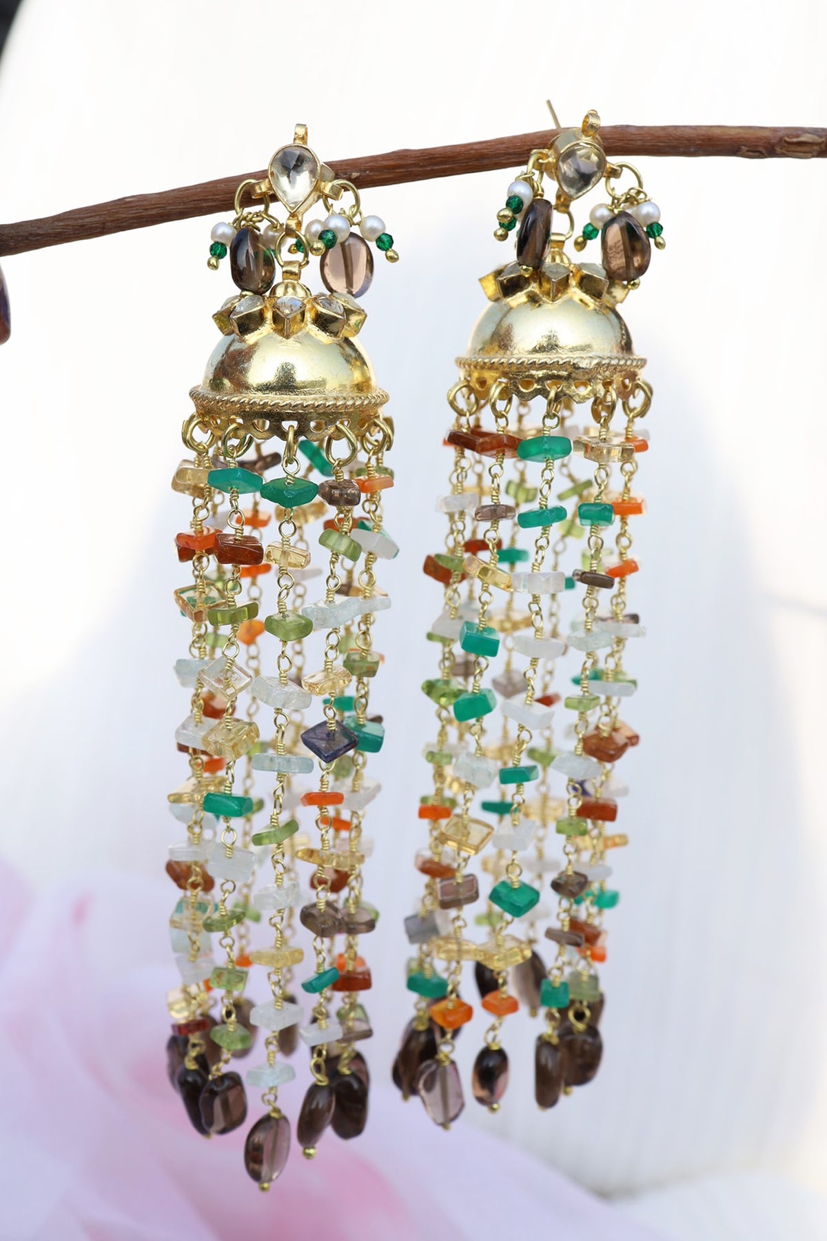 Gold Plated Jhumka Earrings