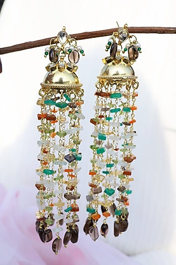 Gold Plated Jhumka Earrings