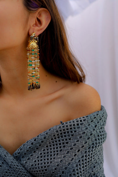 Gold Plated Jhumka Earrings
