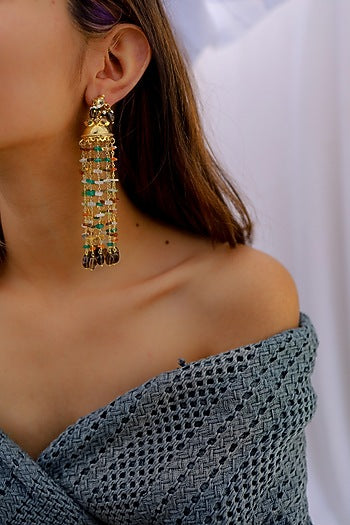 Gold Plated Jhumka Earrings