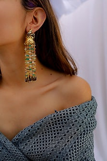 Gold Plated Jhumka Earrings