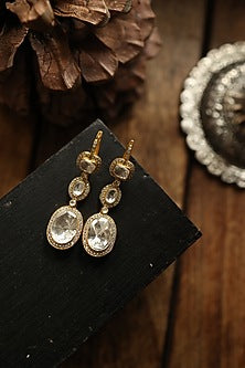 Gold Plated Polki Earrings
