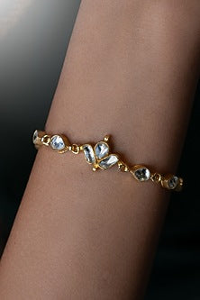 Gold Plated Kundan Bracelet
