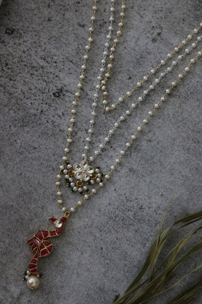Layered Peacock Necklace 