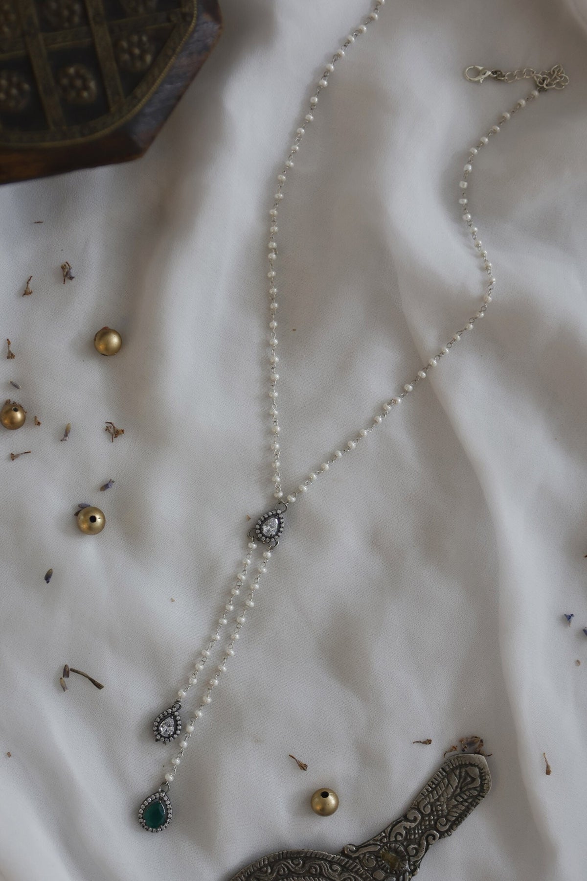 Faux Diamond Necklace 