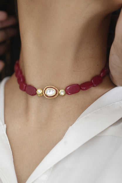 Agate Choker Necklace 