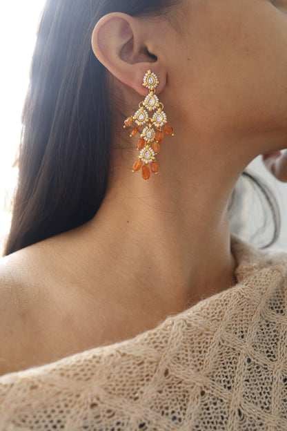 Kundan Dangler Earrings 