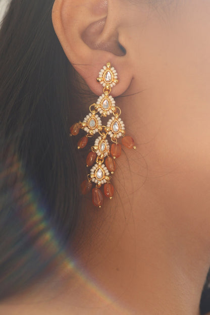 Kundan Dangler Earrings 